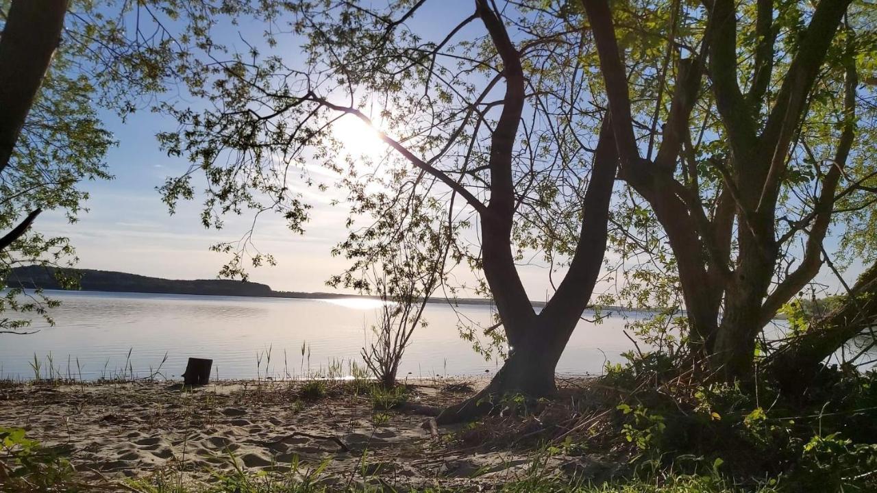 Nowy domek drewniany Tu Mi Dobrze w Lubkowie z plażą Lubkowo Zewnętrze zdjęcie