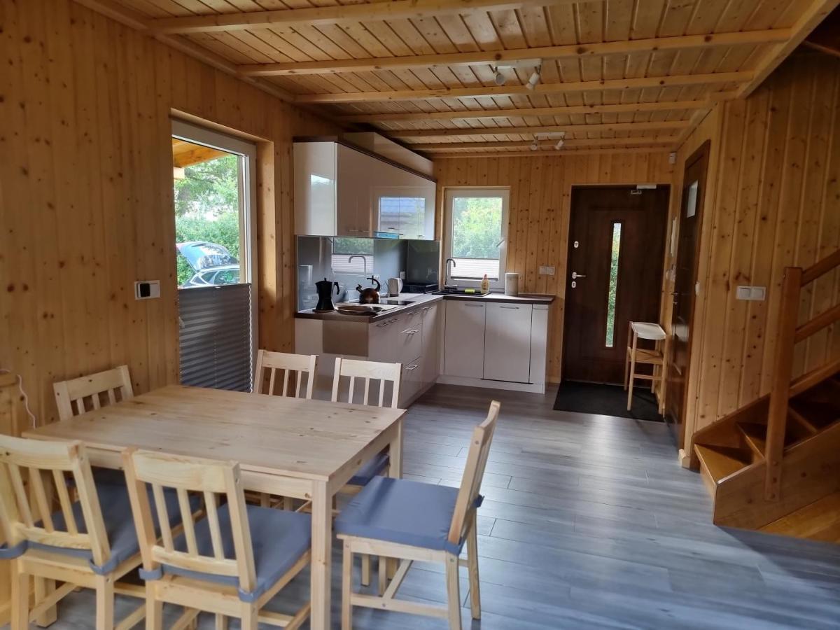 Nowy domek drewniany Tu Mi Dobrze w Lubkowie z plażą Lubkowo Zewnętrze zdjęcie